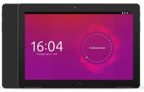 Ubuntu-Tablet in schwarz