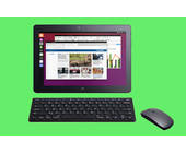 Ubuntu-Tablet mit Maus und Tastatur