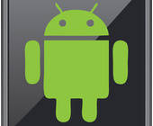 Android-Logo auf dem Smartphone