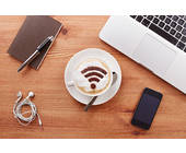 Hotspot im Café