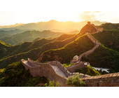 Sonnenuntergang an der Chinesischen Mauer