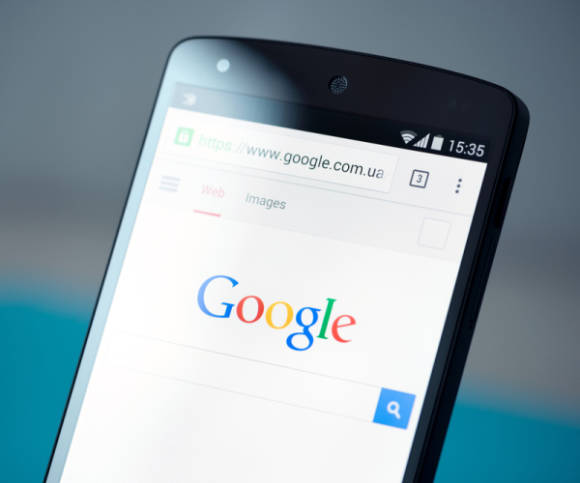 Google auf dem Smartphone 