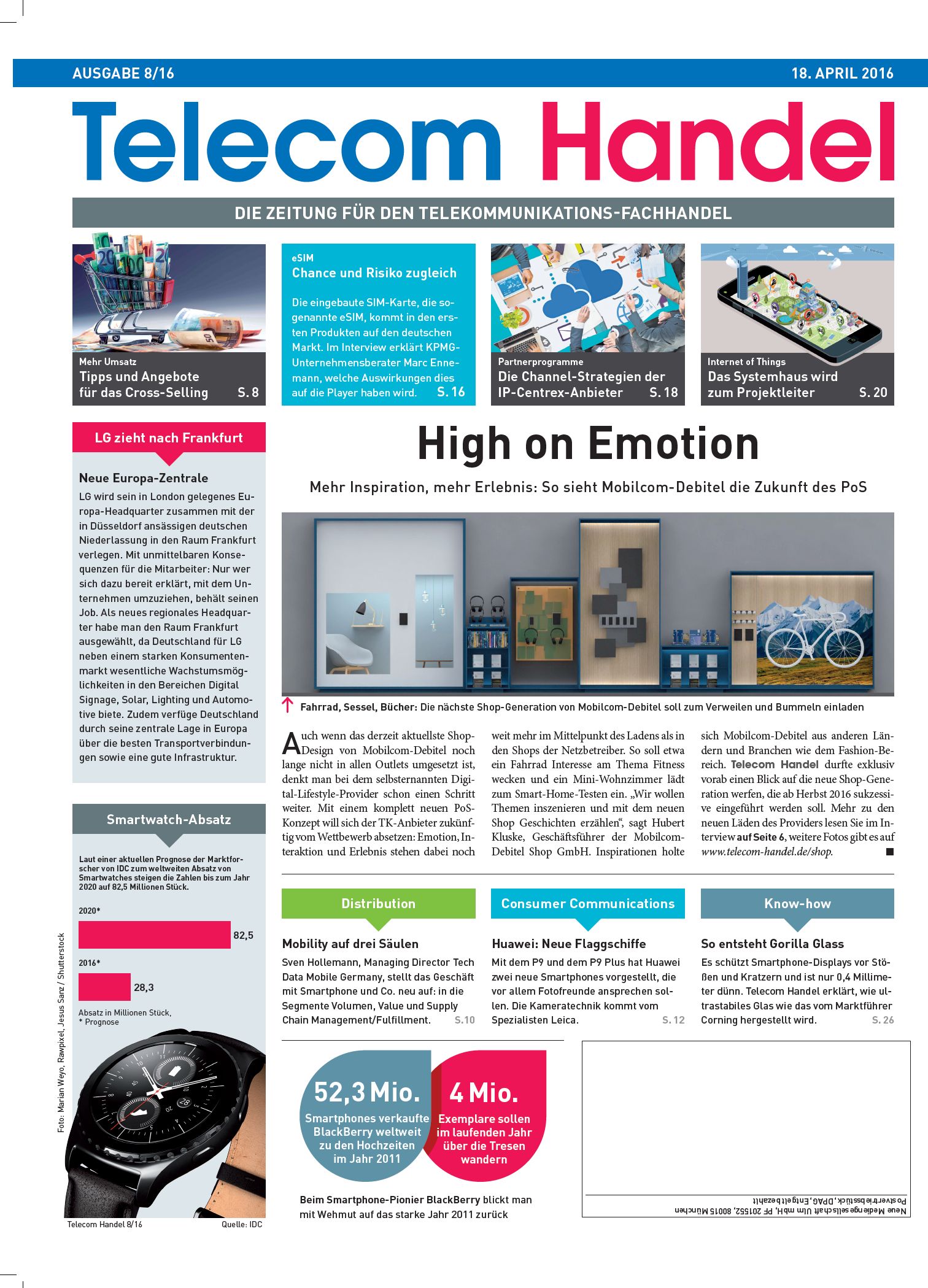 Telecom Handel Ausgabe 08/2016