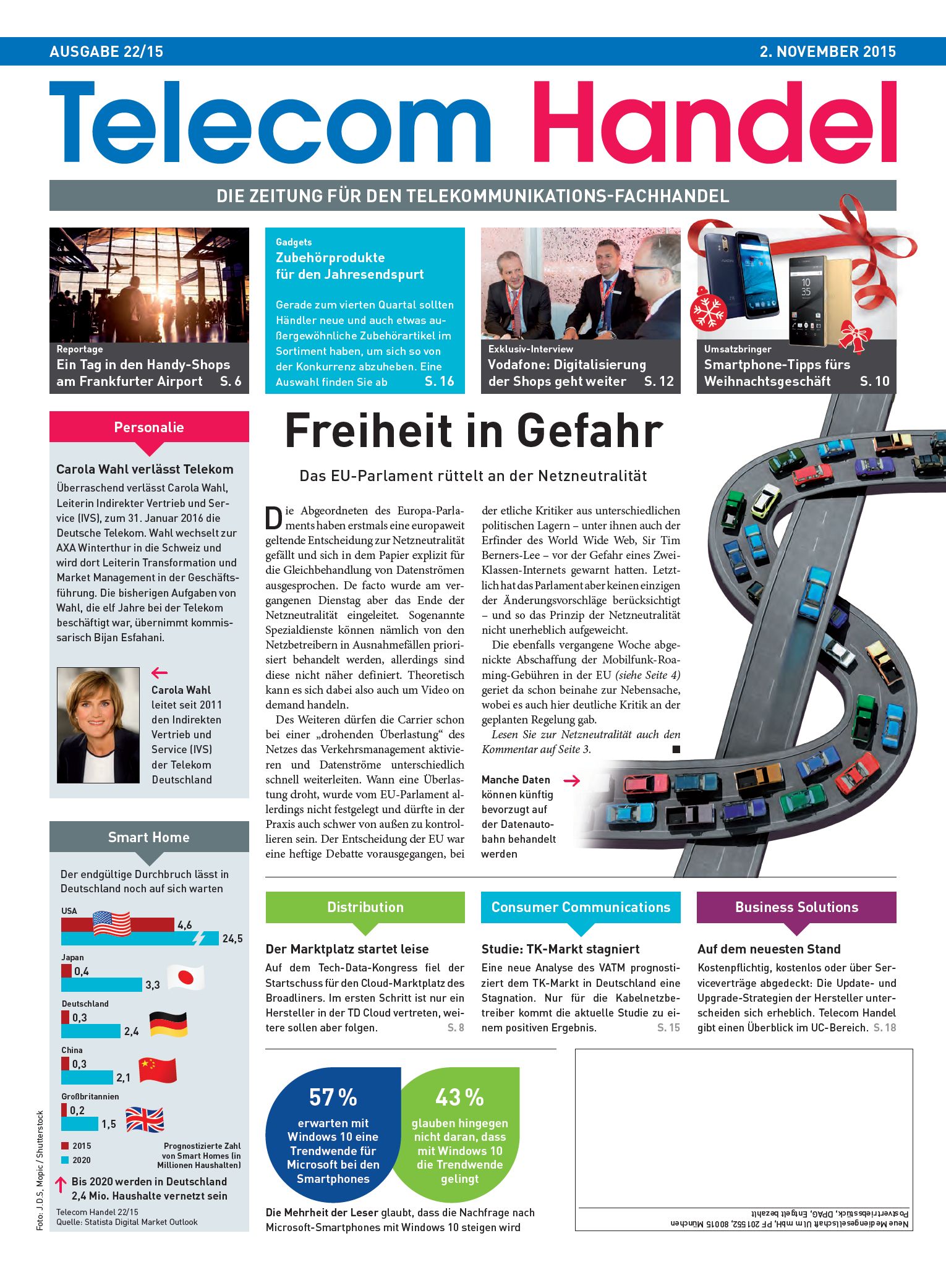 Telecom Handel Ausgabe 22/2015