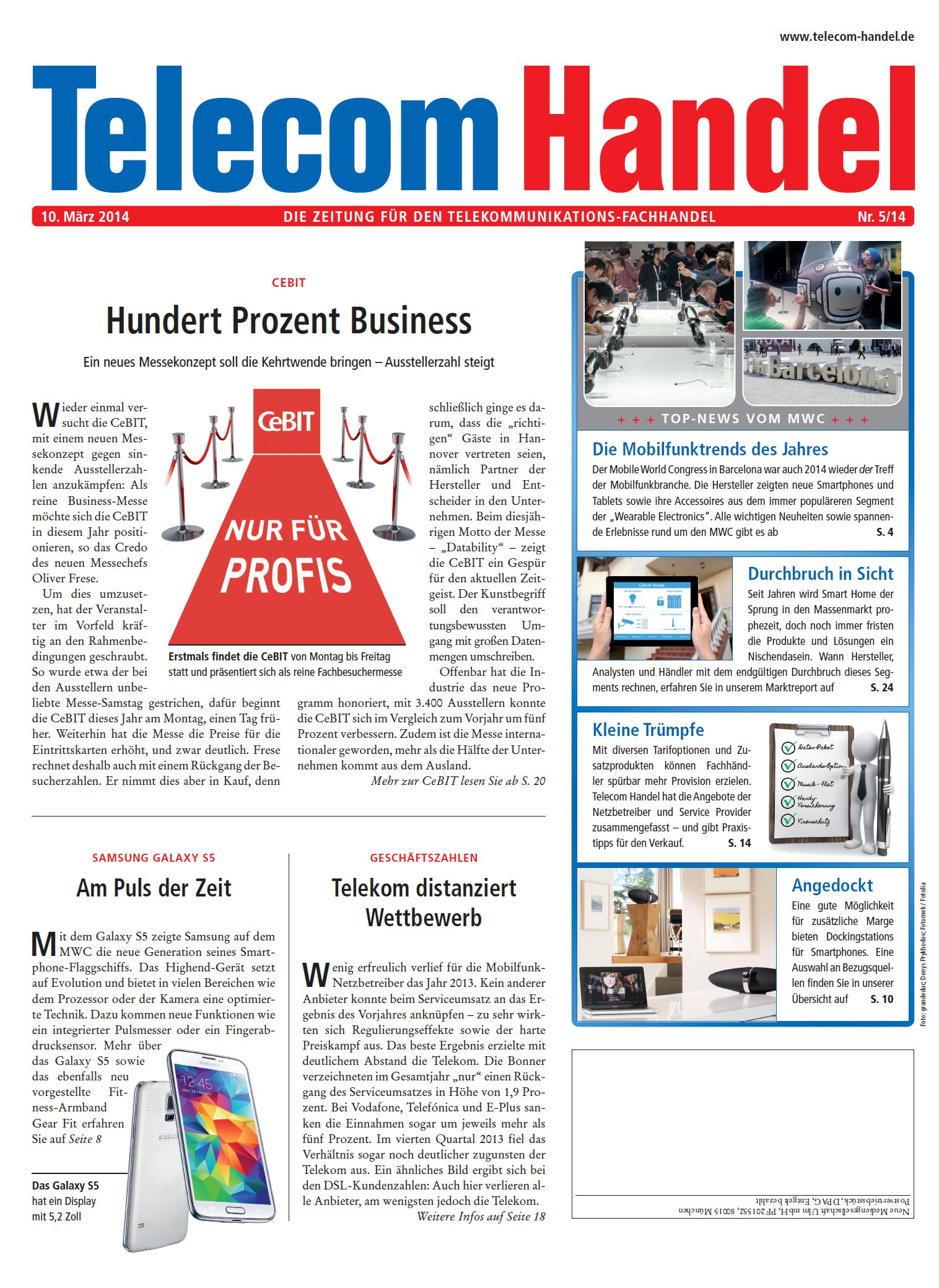 Telecom Handel Ausgabe 05/2014