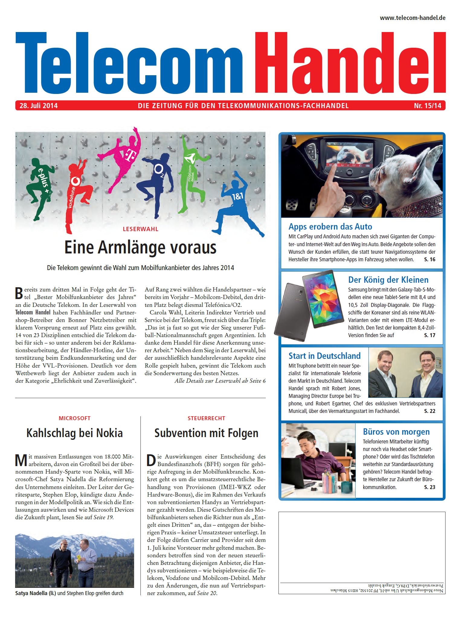 Telecom Handel Ausgabe 15/2014