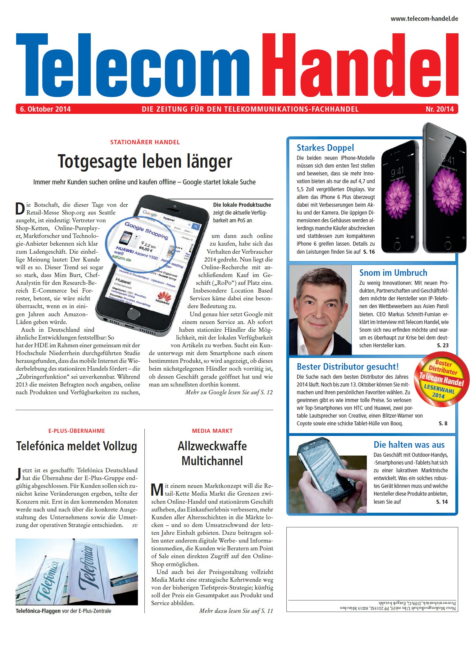 Telecom Handel Ausgabe 20/2014