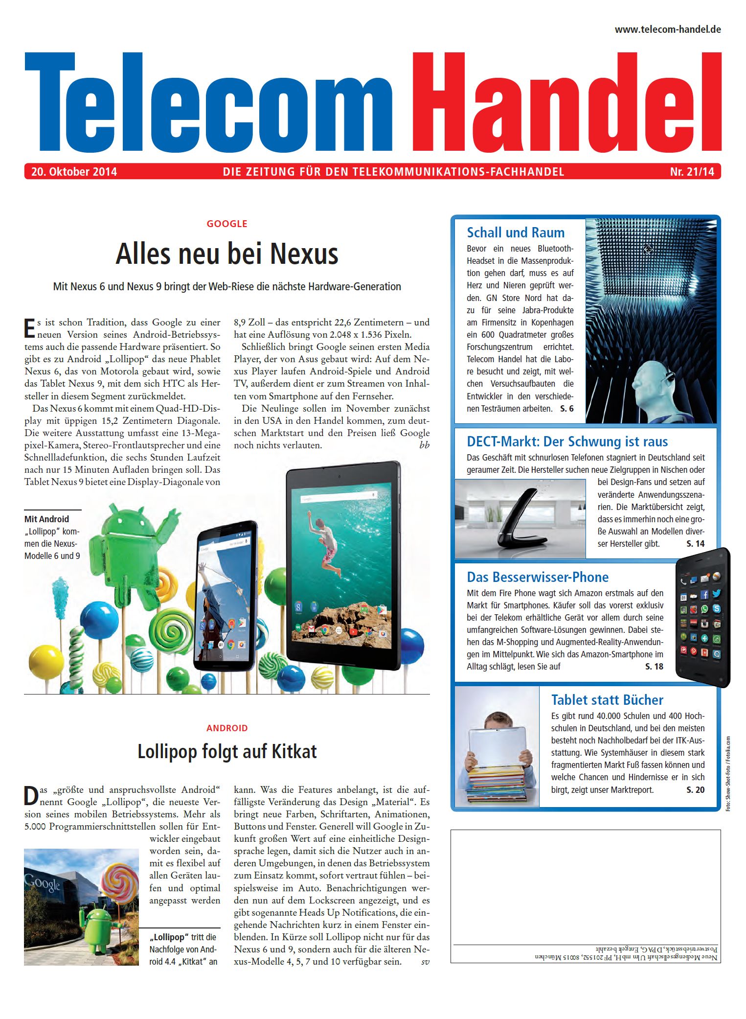 Telecom Handel Ausgabe 21/2014