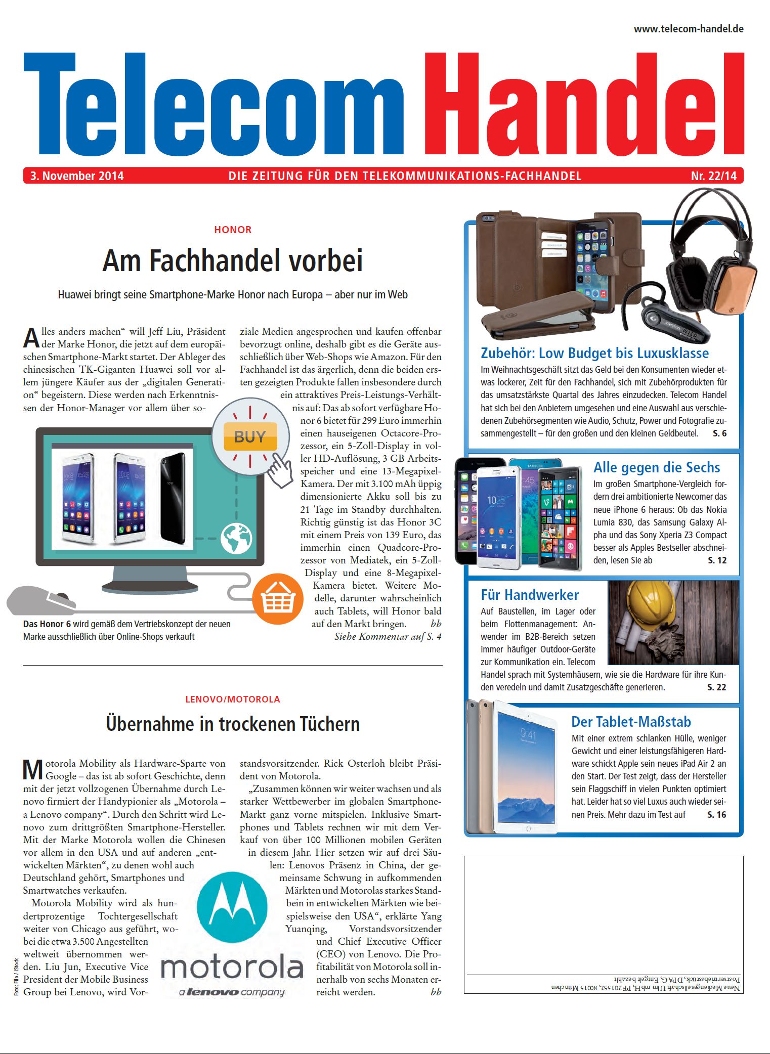Telecom Handel Ausgabe 22/2014