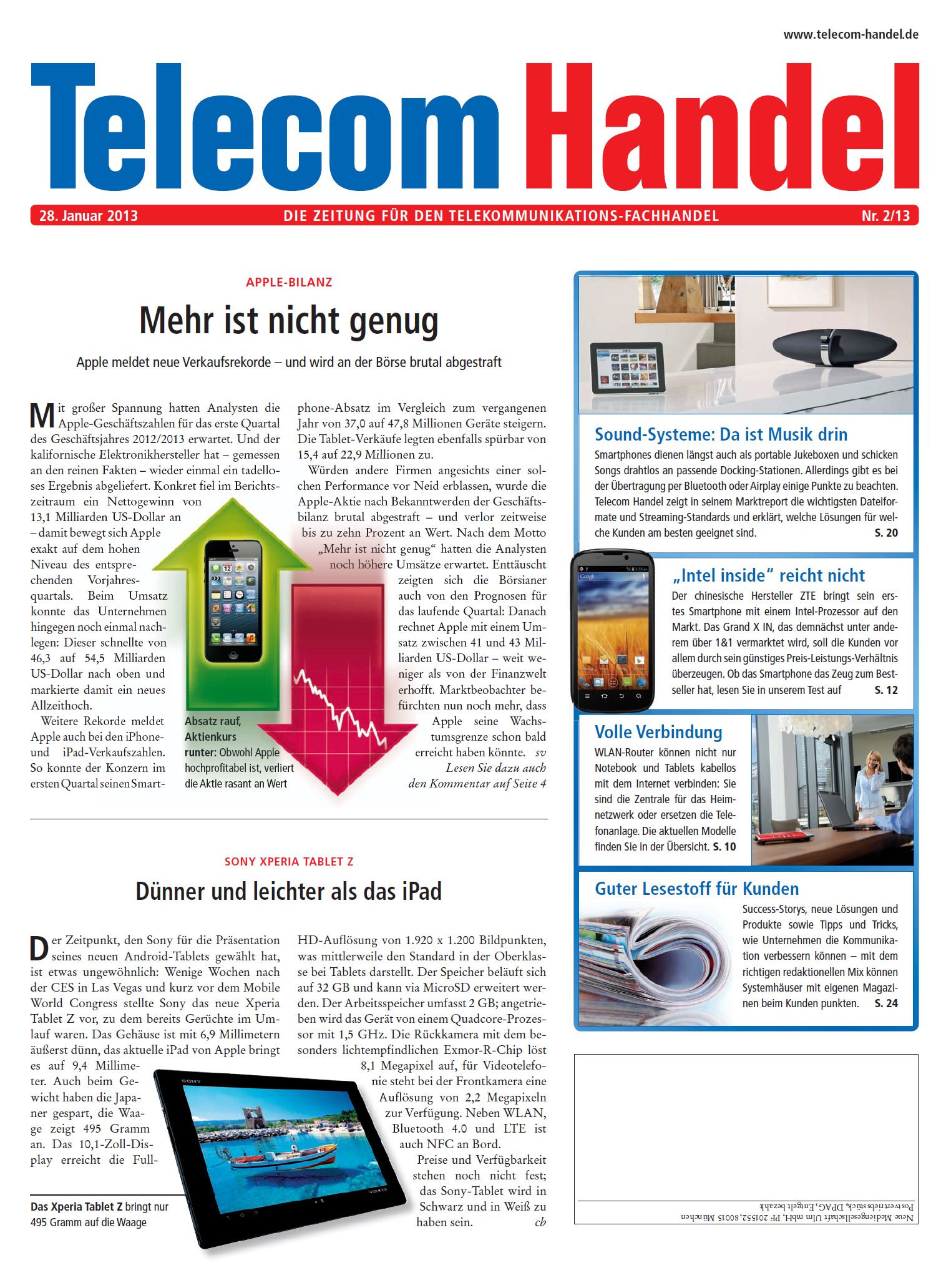 Telecom Handel Ausgabe 02/2013