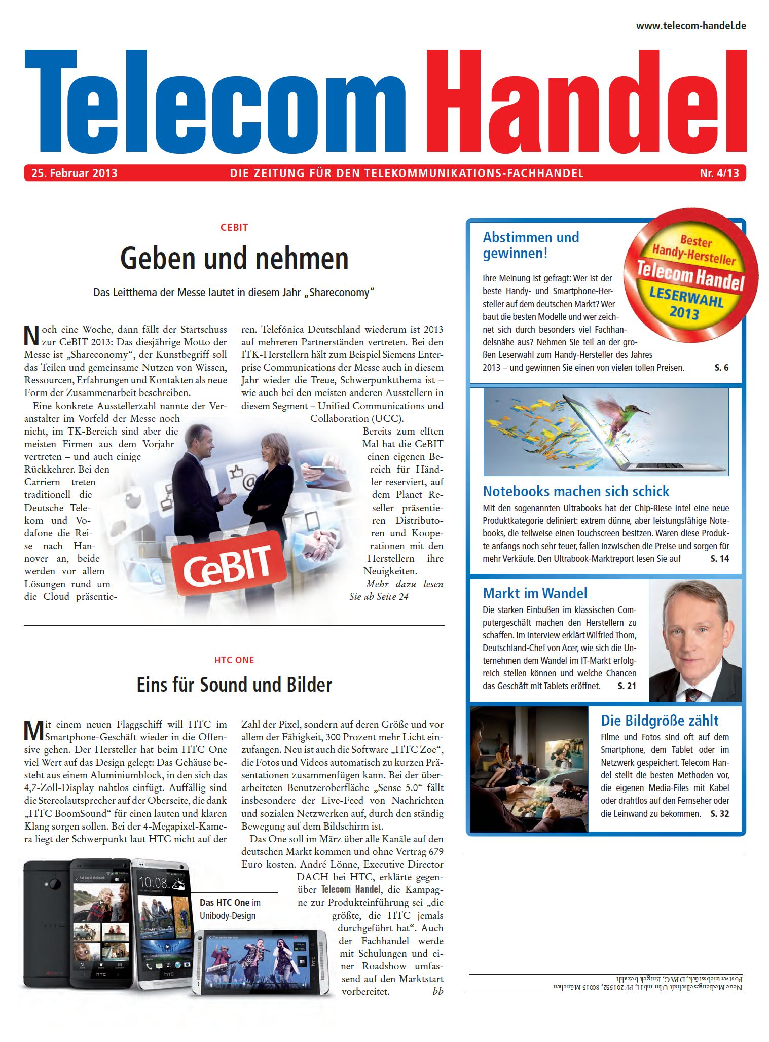 Telecom Handel Ausgabe 04/2013
