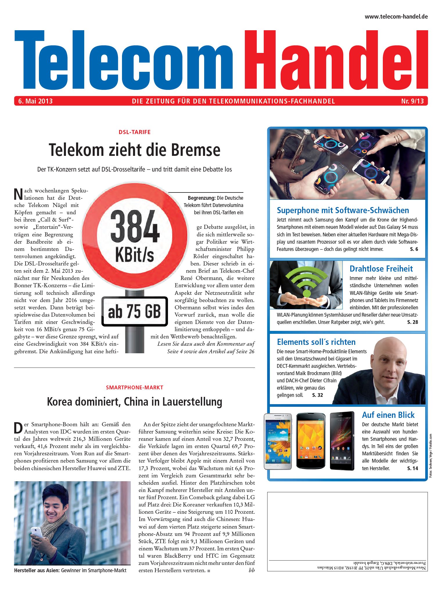 Telecom Handel Ausgabe 09/2013