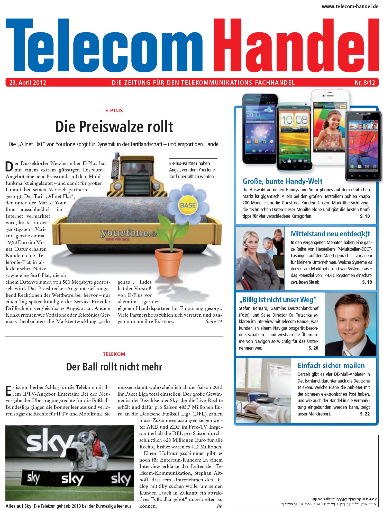 Telecom Handel Ausgabe 08/2012