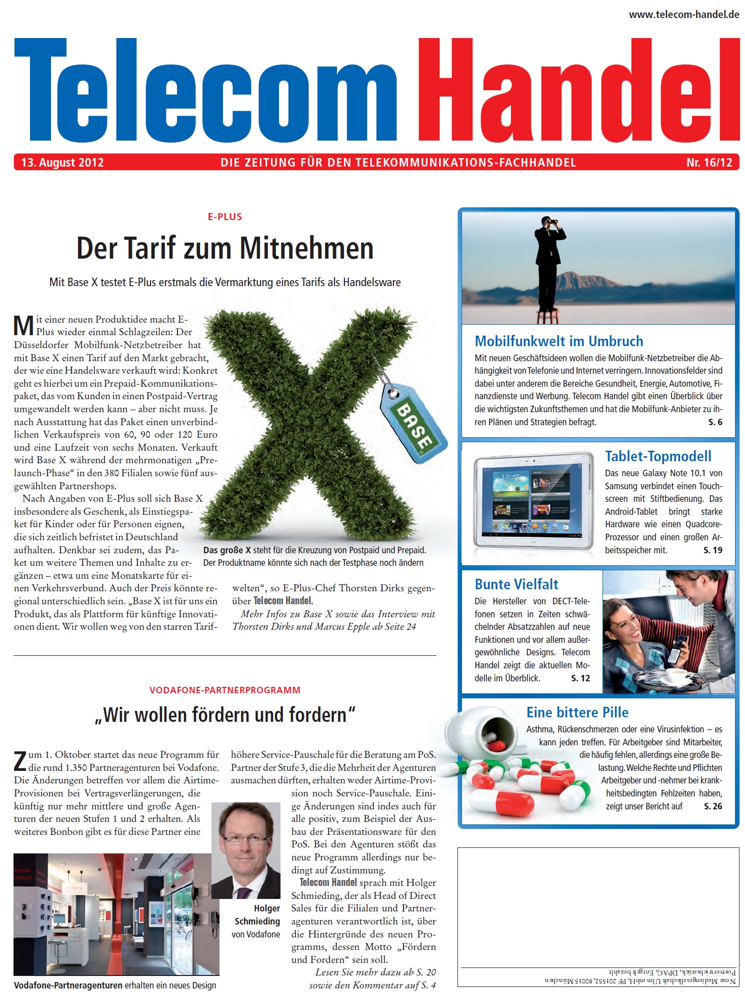 Telekom Handel Ausgabe  16/2012