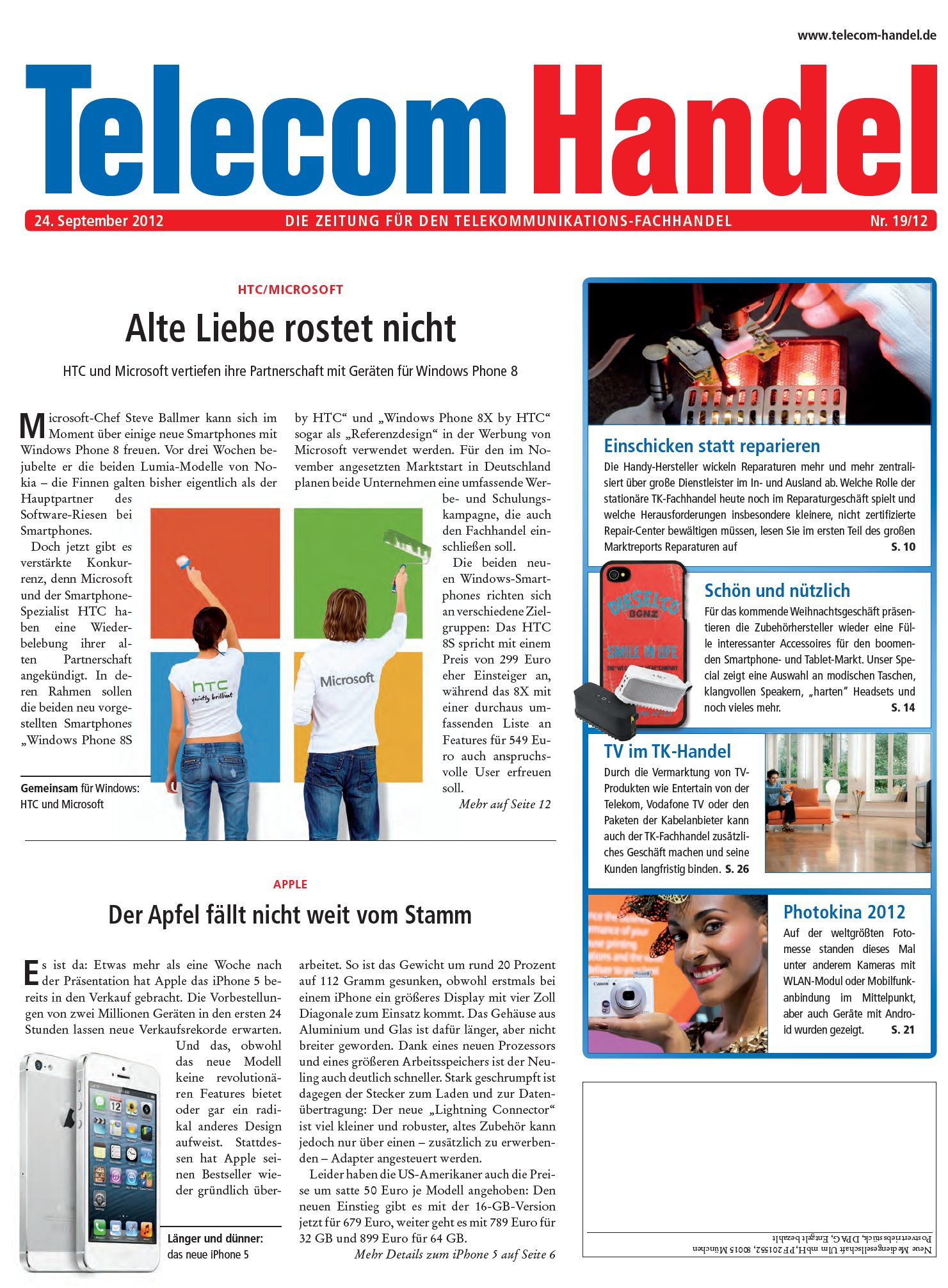 Telekom Handel Ausgabe 19/2012