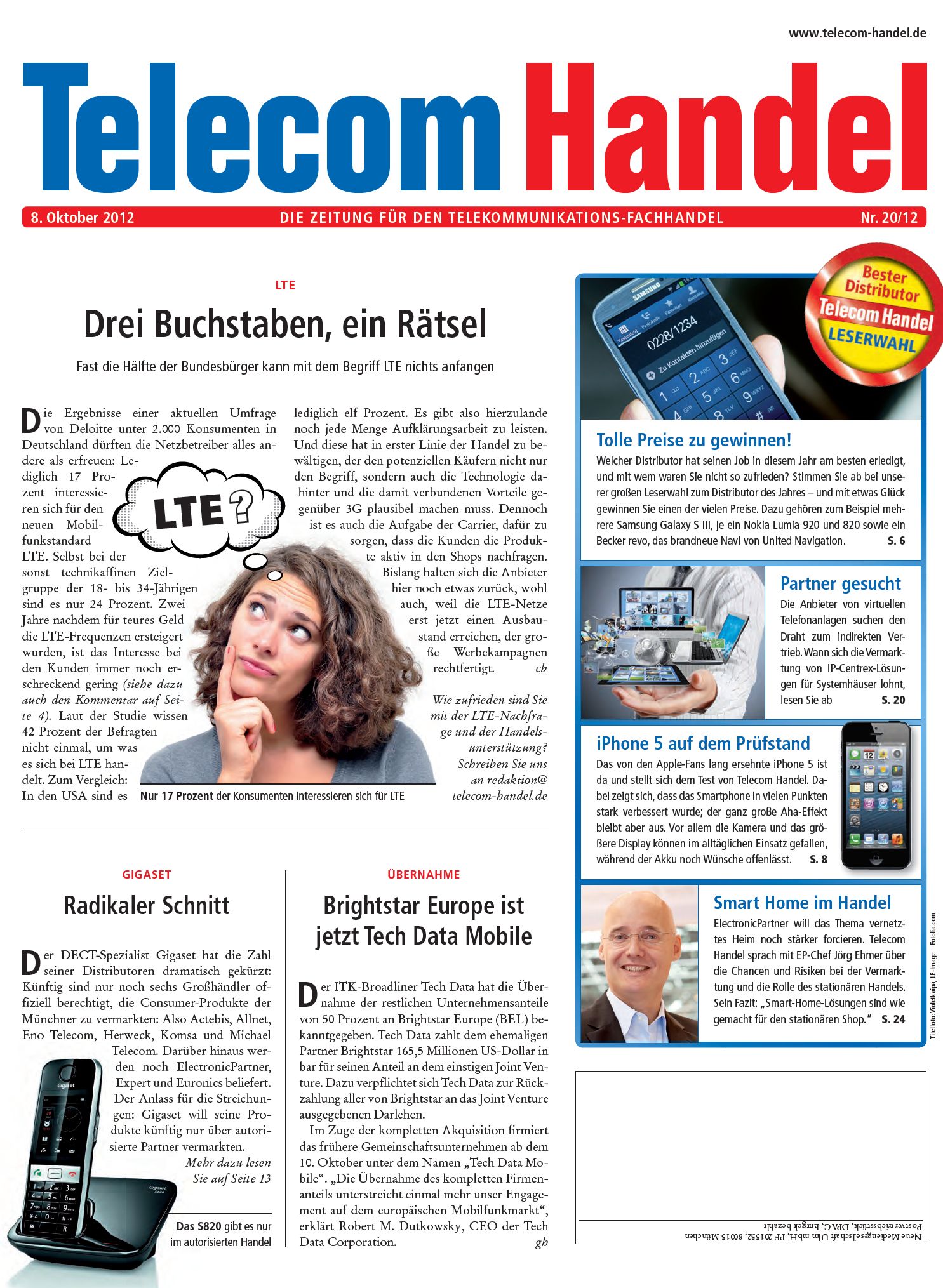 Telekom Handel Ausgabe 20/2012