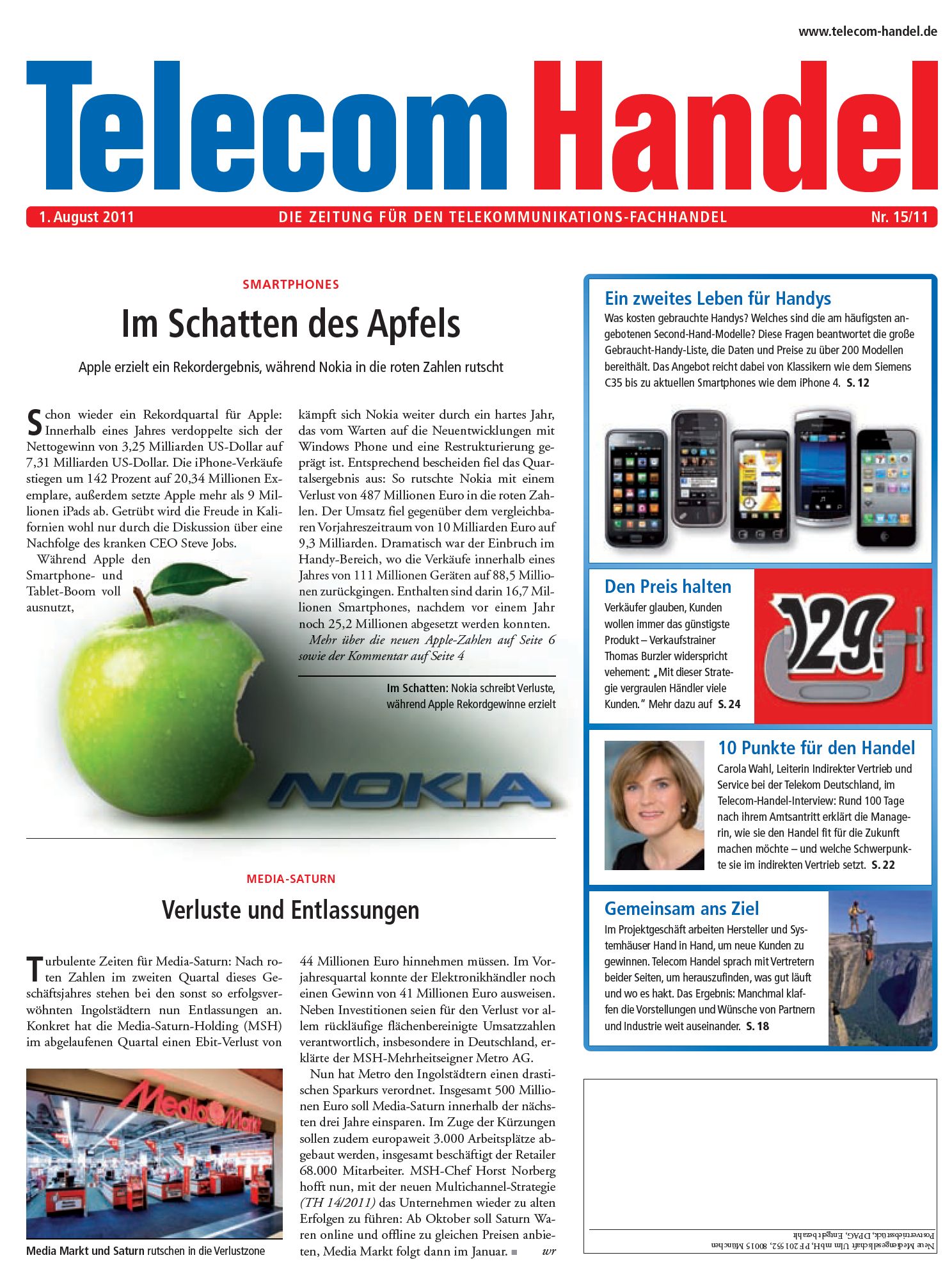 Telecom Handel Ausgabe 15/2011