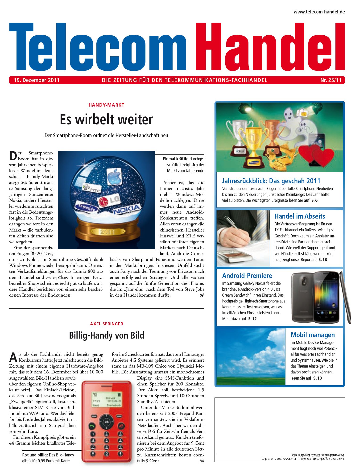 Telecom Handel Ausgabe 25/2011
