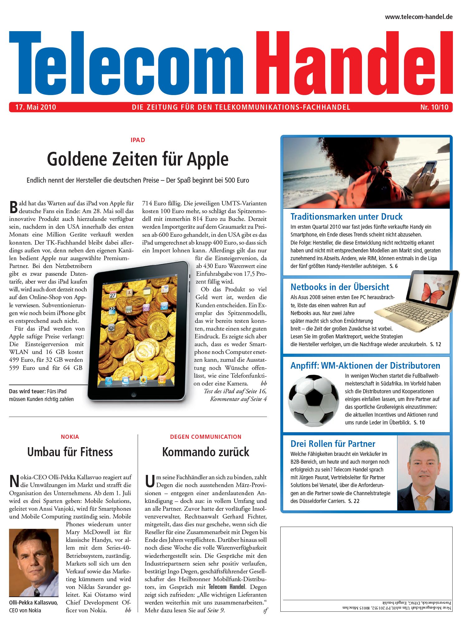 Telecom Handel Ausgabe 10/2010