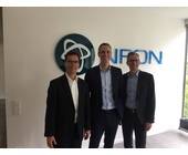 Nfon-CEO Hans Szymanski, Bernhard Göth, Director Sales bei Pironet, Thomas Muschalla,