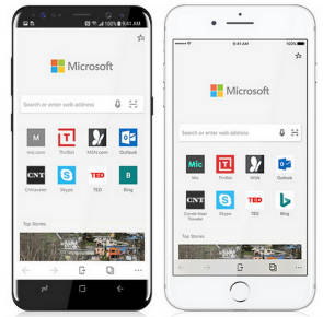 Micorosft Edge on iOS und Android