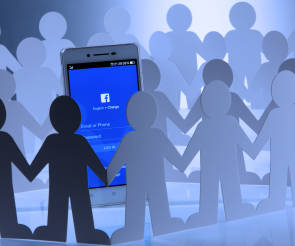 Facebook auf dem Smartphone 