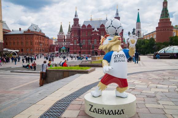 Maskottchen Fußball-WM 2018 Moskau 