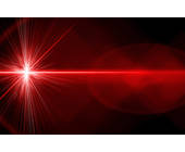 Roter Laser-Strahl