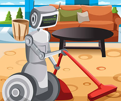 Roboter zu Hause Roboter zu Hause