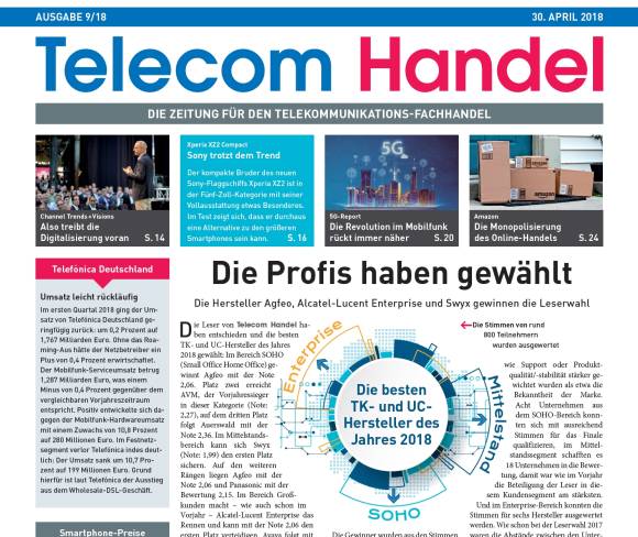 Cover der Telecom-Handel-Ausgabe 09/18 