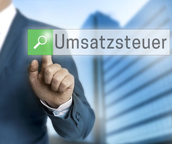 Umsatzsteuer im Suchfeld 