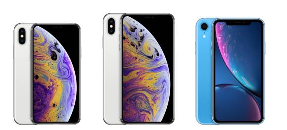 iPhone XS, iPhone XS Max und iPhone XR (v.l.n.r.)